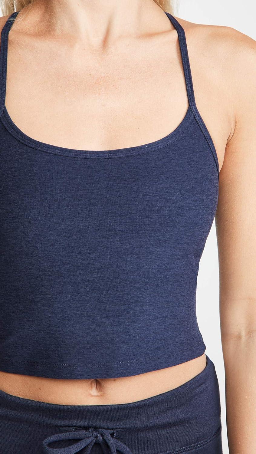 imageBeyond Yoga Womens Spacedye Slim Racerback Cropped TankNocturnal Navy