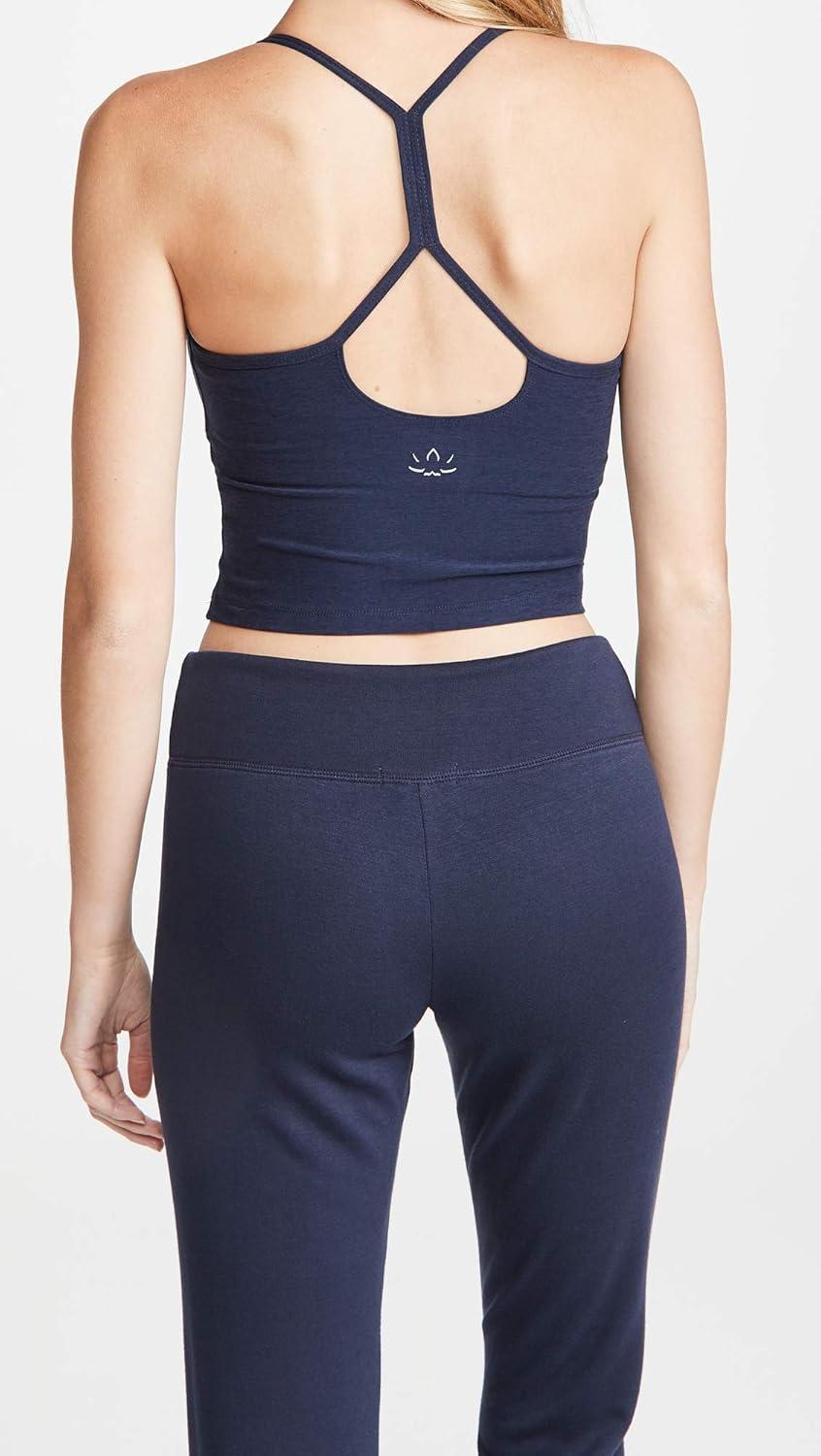 imageBeyond Yoga Womens Spacedye Slim Racerback Cropped TankNocturnal Navy