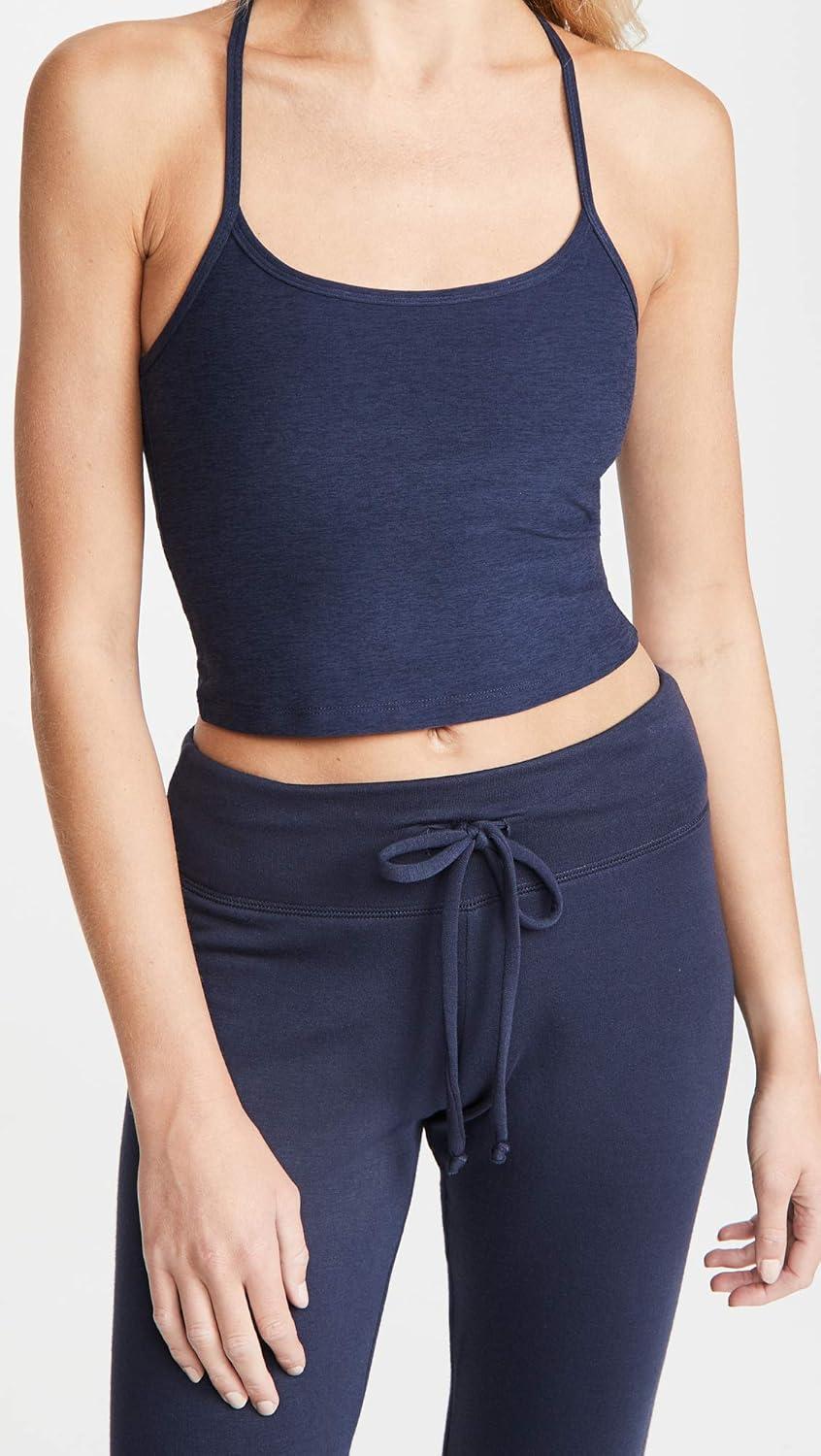imageBeyond Yoga Womens Spacedye Slim Racerback Cropped TankNocturnal Navy