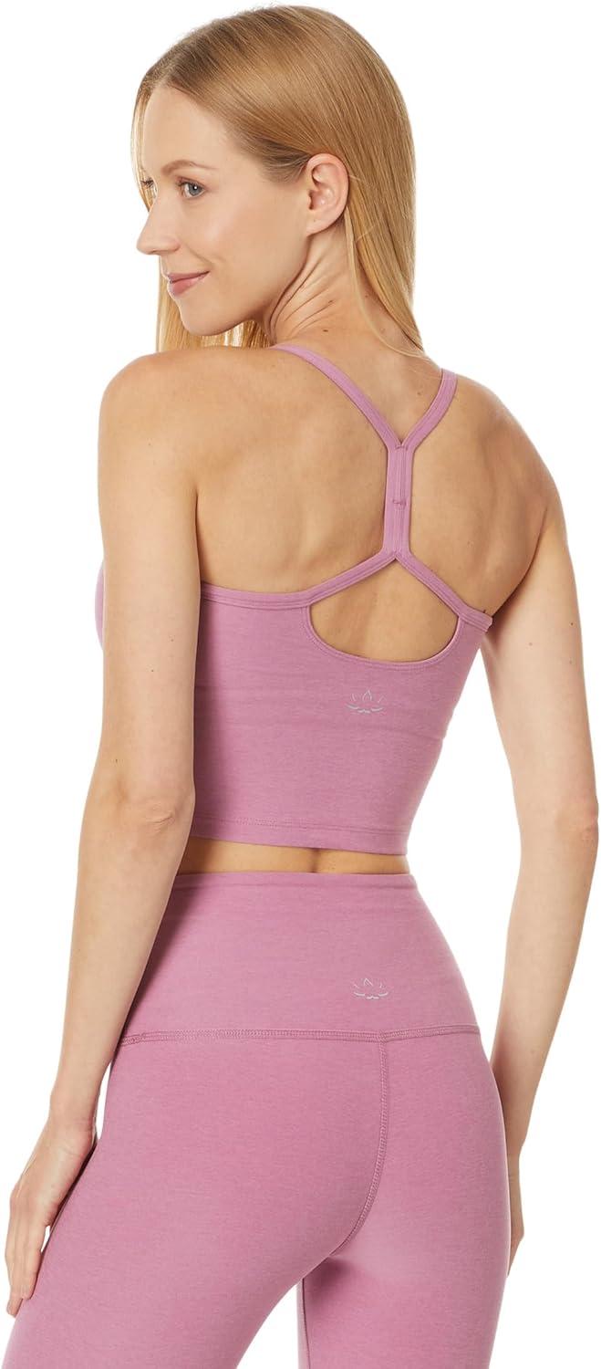 imageBeyond Yoga Womens Spacedye Slim Racerback Cropped TankOrchid Blossom Heather