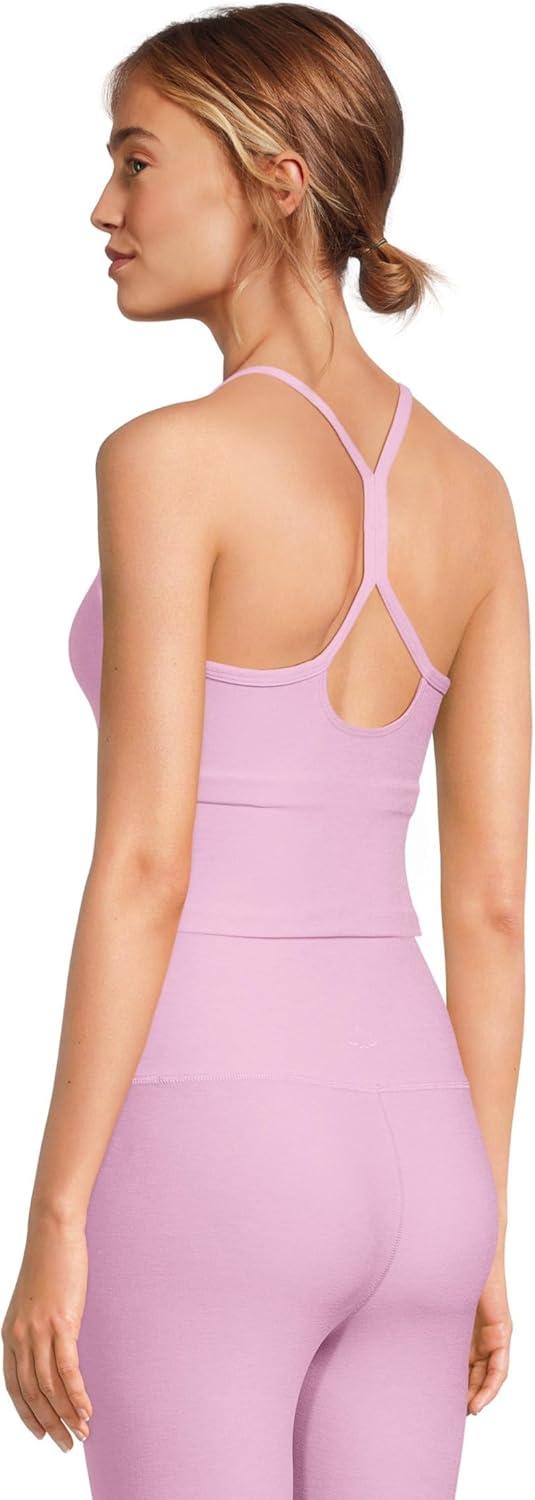 imageBeyond Yoga Womens Spacedye Slim Racerback Cropped TankPink Haze Heather