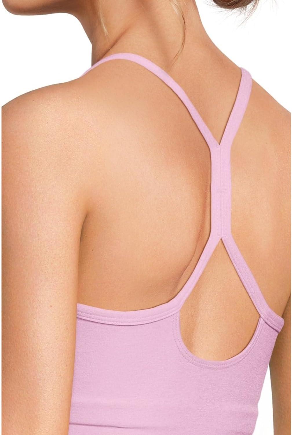 imageBeyond Yoga Womens Spacedye Slim Racerback Cropped TankPink Haze Heather