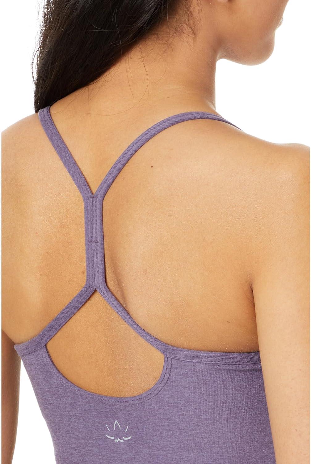 imageBeyond Yoga Womens Spacedye Slim Racerback Cropped TankPurple Haze Heather