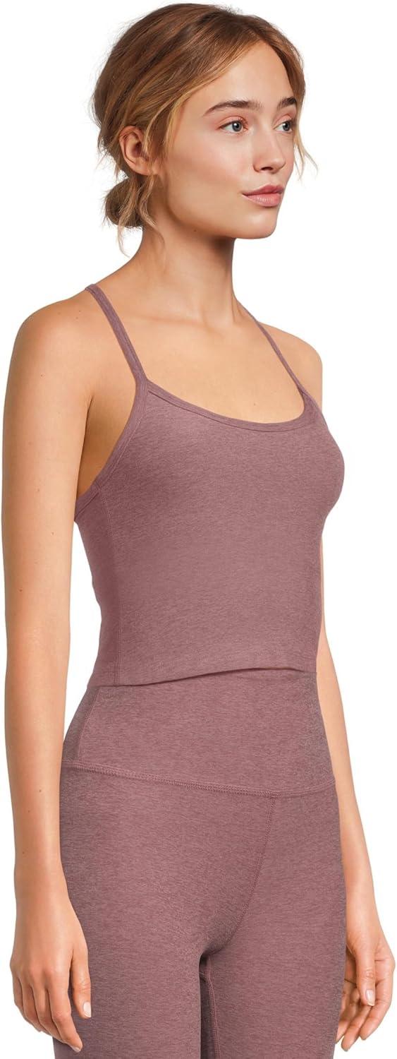 imageBeyond Yoga Womens Spacedye Slim Racerback Cropped TankRose Brush Heather
