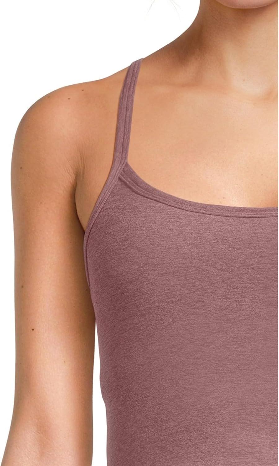 imageBeyond Yoga Womens Spacedye Slim Racerback Cropped TankRose Brush Heather