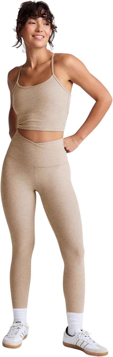 imageBeyond Yoga Womens Spacedye Slim Racerback Cropped TankSand Swept Heather