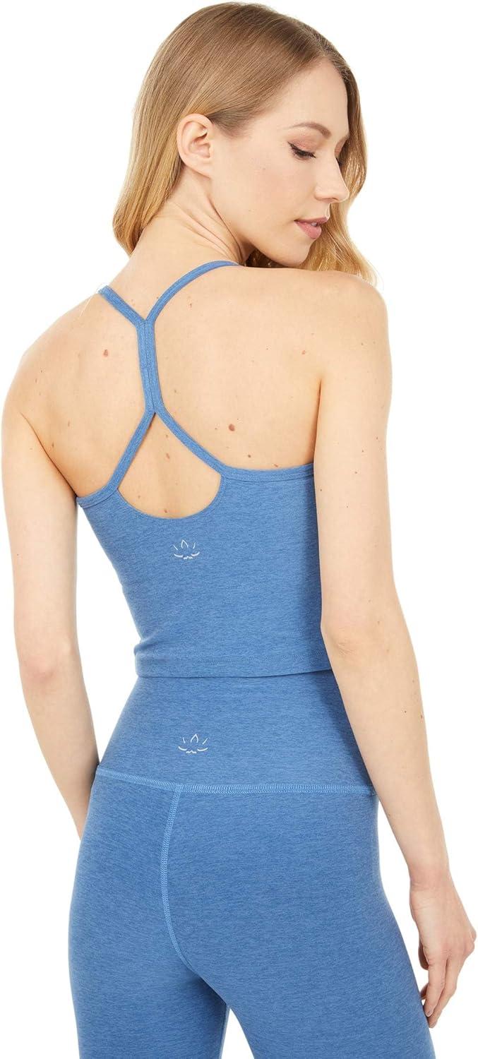 imageBeyond Yoga Womens Spacedye Slim Racerback Cropped TankWashed Denim