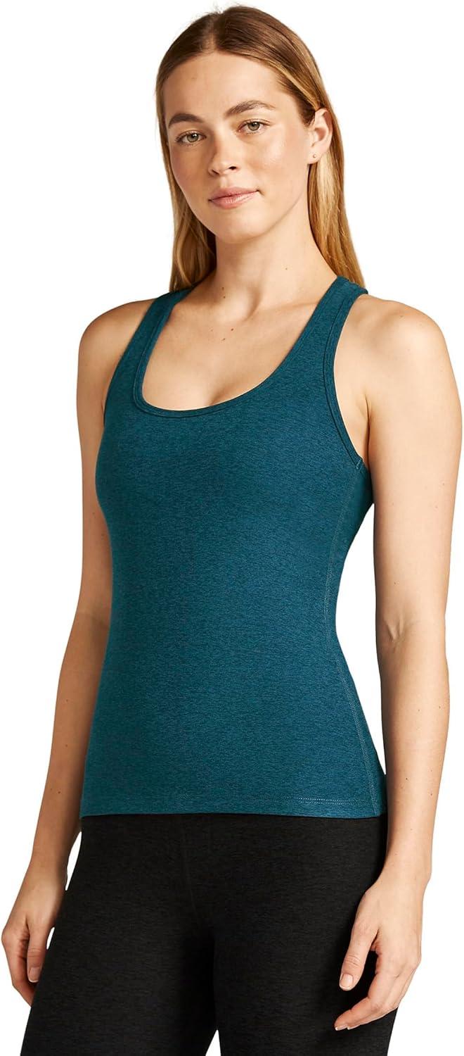 imageBeyond Yoga Womens Spacedye Step Up Racerback TankBlue Gem Heather