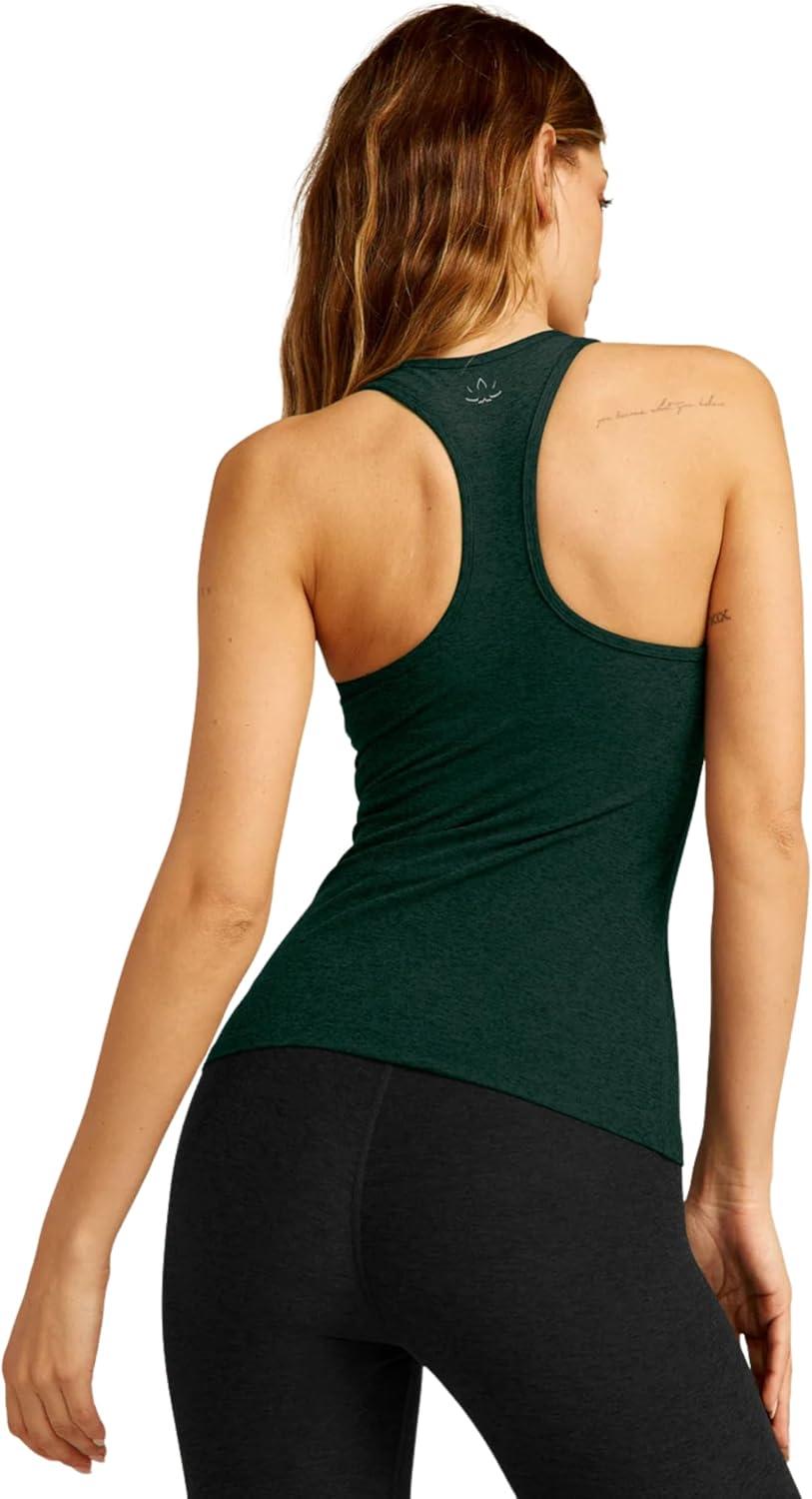 imageBeyond Yoga Womens Spacedye Step Up Racerback TankDark Spruce Green Heather