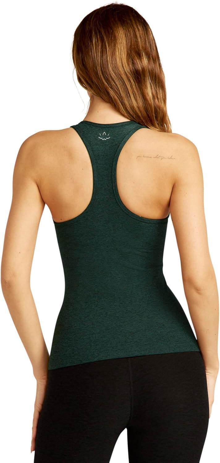 imageBeyond Yoga Womens Spacedye Step Up Racerback TankMidnight Green Heather