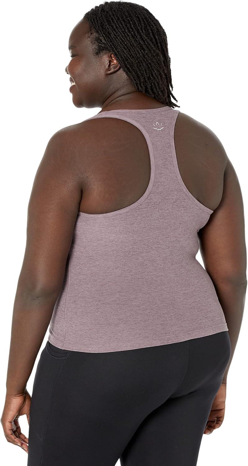imageBeyond Yoga Womens Spacedye Step Up Racerback TankSilverberry Heather