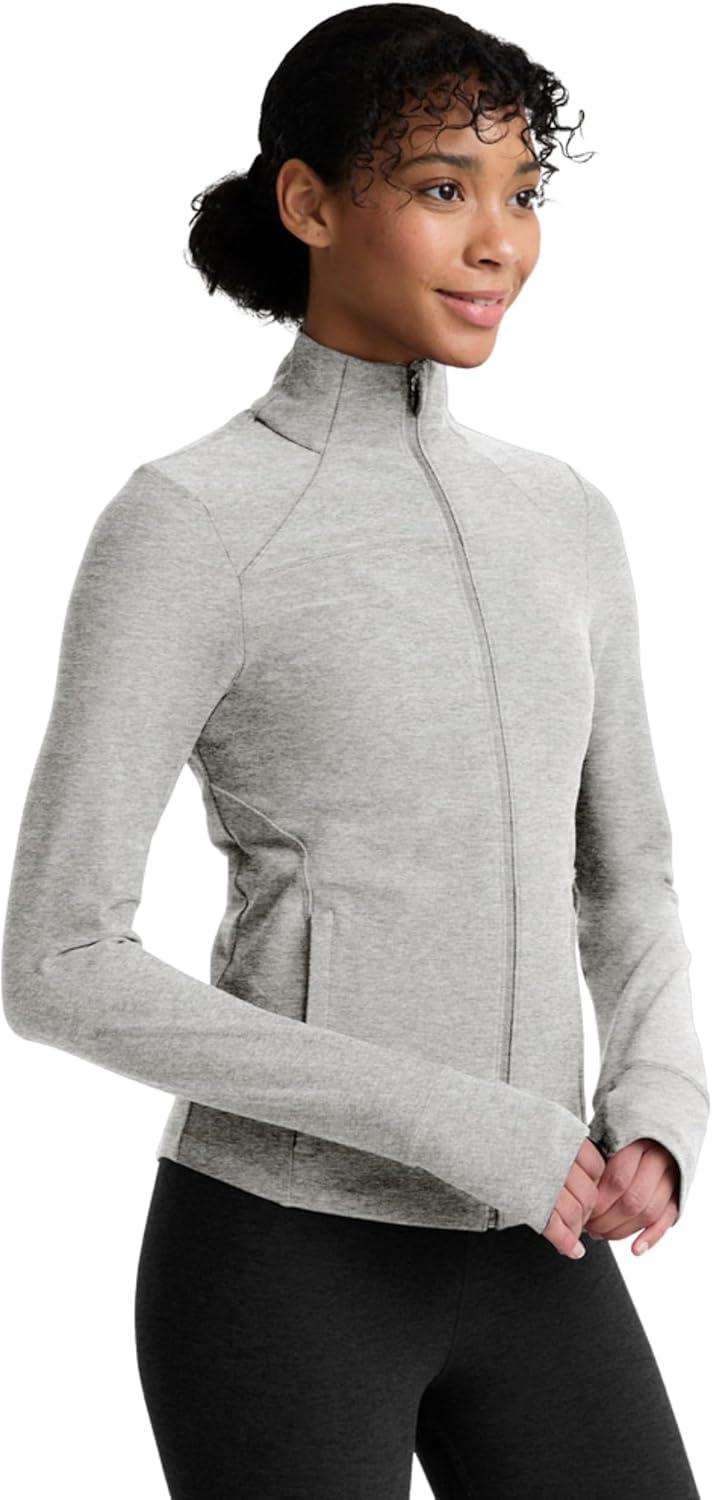 imageBeyond Yoga Womens Spacedye Trails Active JacketSilver Mist