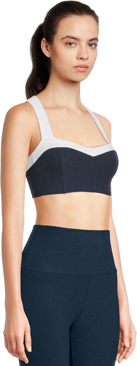 imageBeyond Yoga Womens Spacedye Trophy BraNocturnal NavyCloud White