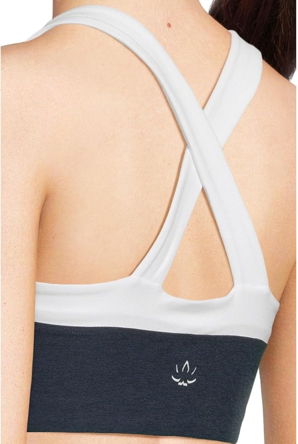 imageBeyond Yoga Womens Spacedye Trophy BraNocturnal NavyCloud White