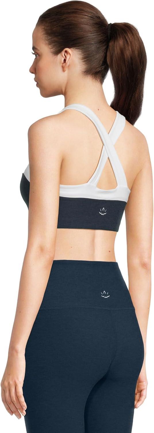 imageBeyond Yoga Womens Spacedye Trophy BraNocturnal NavyCloud White