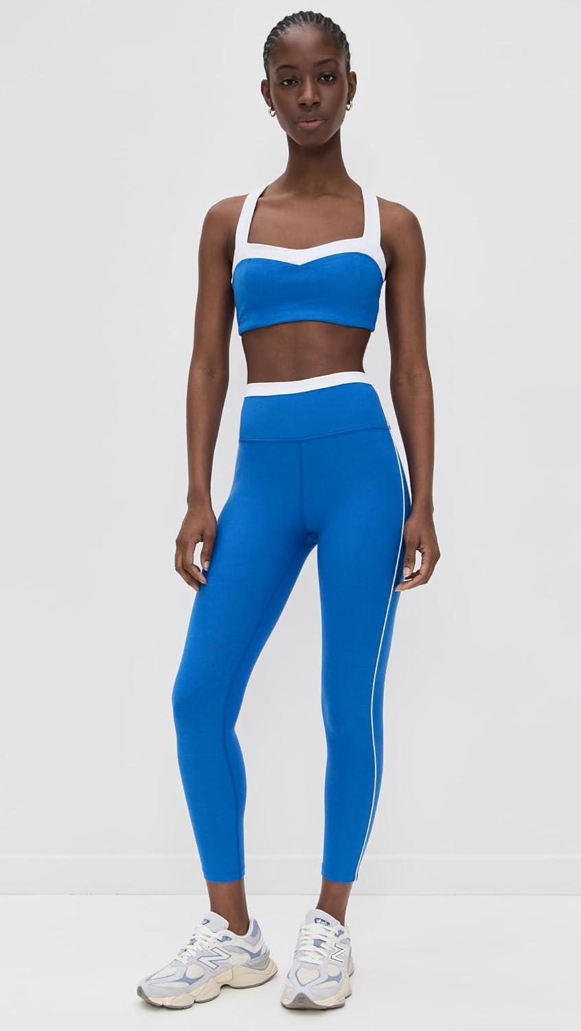 imageBeyond Yoga Womens Spacedye Trophy High Waisted Midi LeggingsCourt Blue HeatherCloud