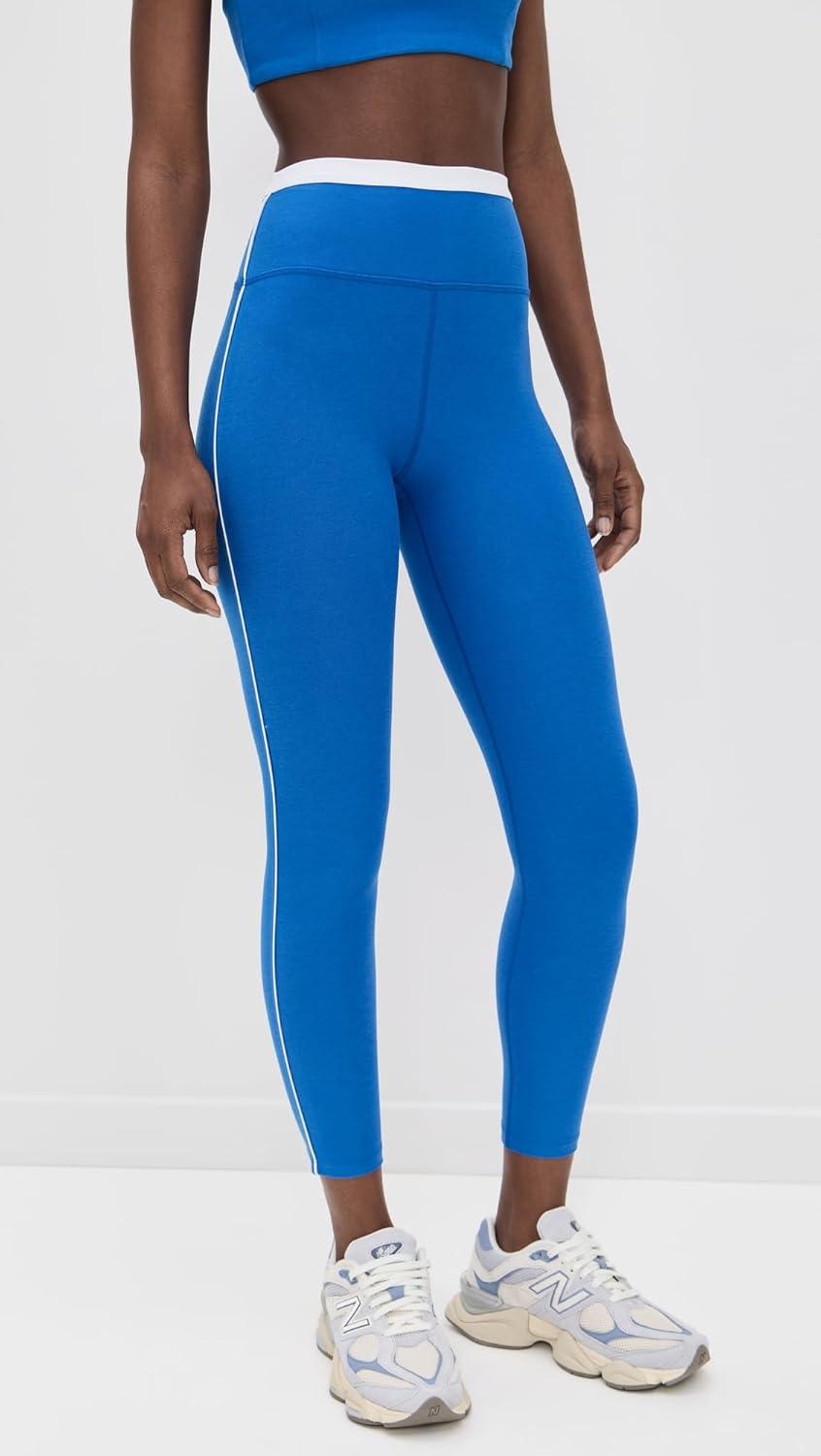 imageBeyond Yoga Womens Spacedye Trophy High Waisted Midi LeggingsCourt Blue HeatherCloud