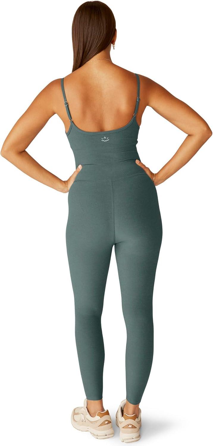 imageBeyond Yoga Womens Spacedye Uplevel Midi JumpsuitStorm Heather