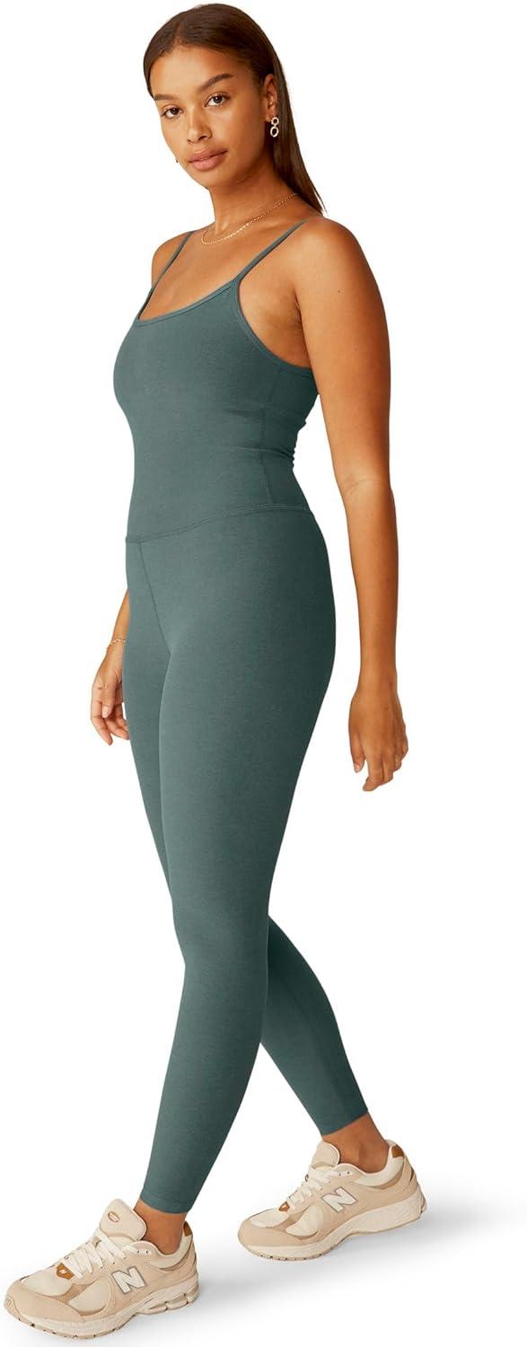 imageBeyond Yoga Womens Spacedye Uplevel Midi JumpsuitStorm Heather