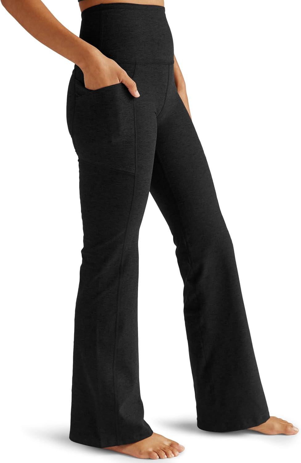 imageBeyond Yoga Womens Spacedye Versatility Pocket Bootcut PantDarkest Night