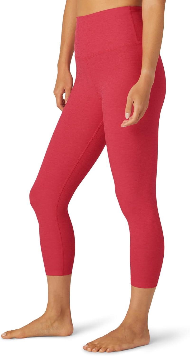 imageBeyond Yoga Womens Spacedye Walk and Talk High Waisted Capri LeggingParadise Coral Heather