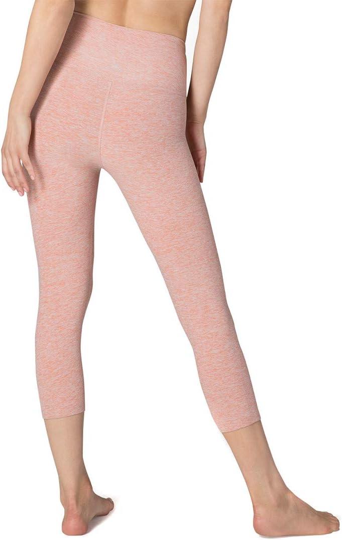 imageBeyond Yoga Womens Spacedye Walk and Talk High Waisted Capri LeggingRainwash Pink Shell