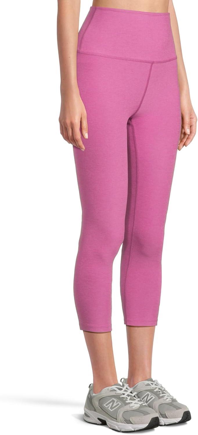 imageBeyond Yoga Womens Spacedye Walk and Talk High Waisted Capri LeggingSunset Violet Heather