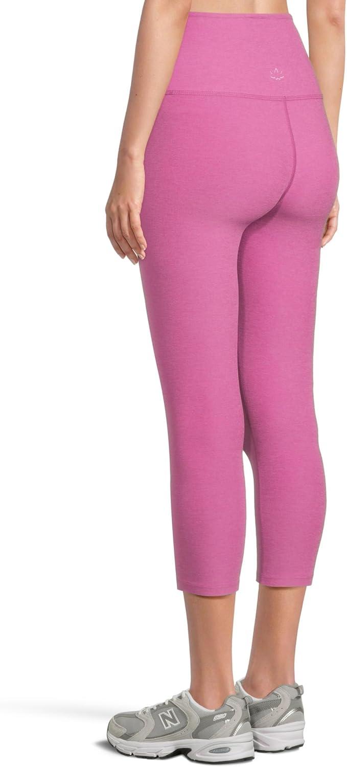 imageBeyond Yoga Womens Spacedye Walk and Talk High Waisted Capri LeggingSunset Violet Heather