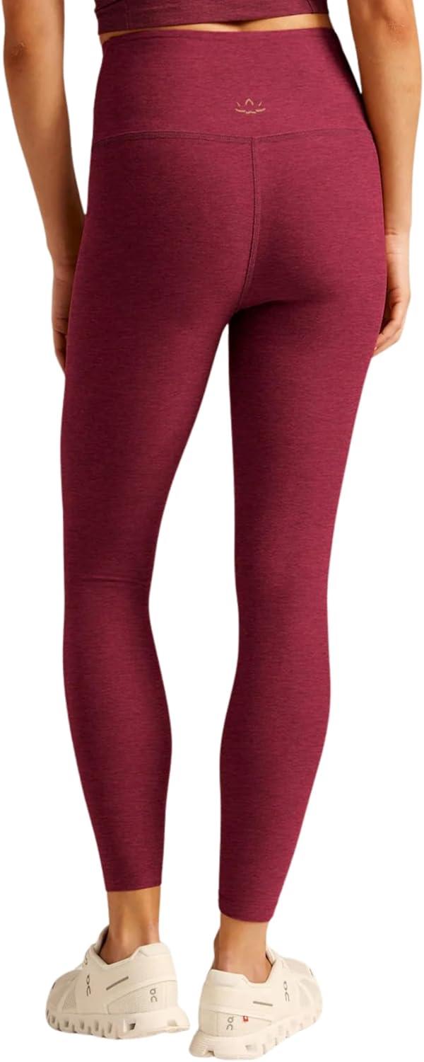 imageBeyond Yoga Womens Spacedye at Your Leisure High Waisted Midi LeggingBordeaux Heather
