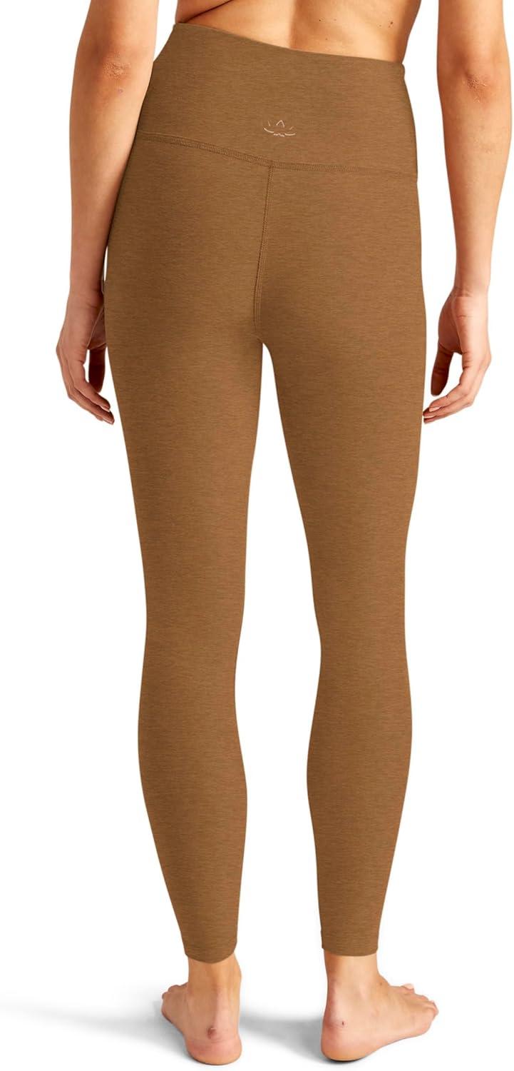 imageBeyond Yoga Womens Spacedye at Your Leisure High Waisted Midi LeggingCarmel Toffee Heather