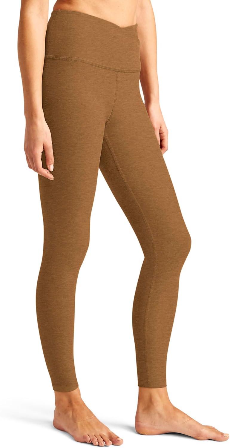 imageBeyond Yoga Womens Spacedye at Your Leisure High Waisted Midi LeggingCarmel Toffee Heather