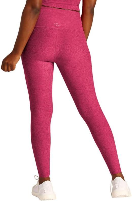 imageBeyond Yoga Womens Spacedye at Your Leisure High Waisted Midi LeggingCranberry Heather