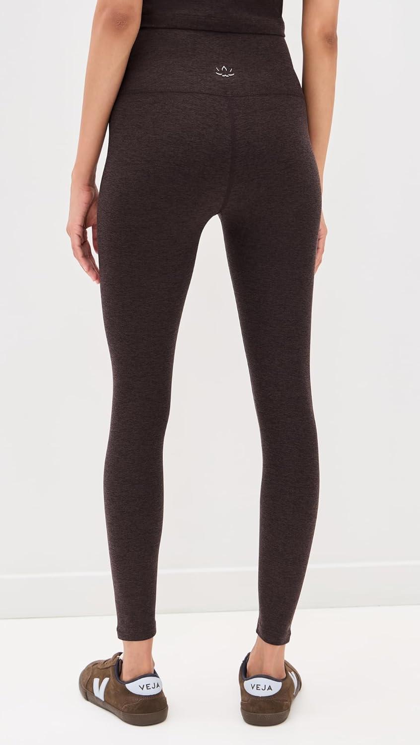 imageBeyond Yoga Womens Spacedye at Your Leisure High Waisted Midi LeggingDark Chocolate Heather