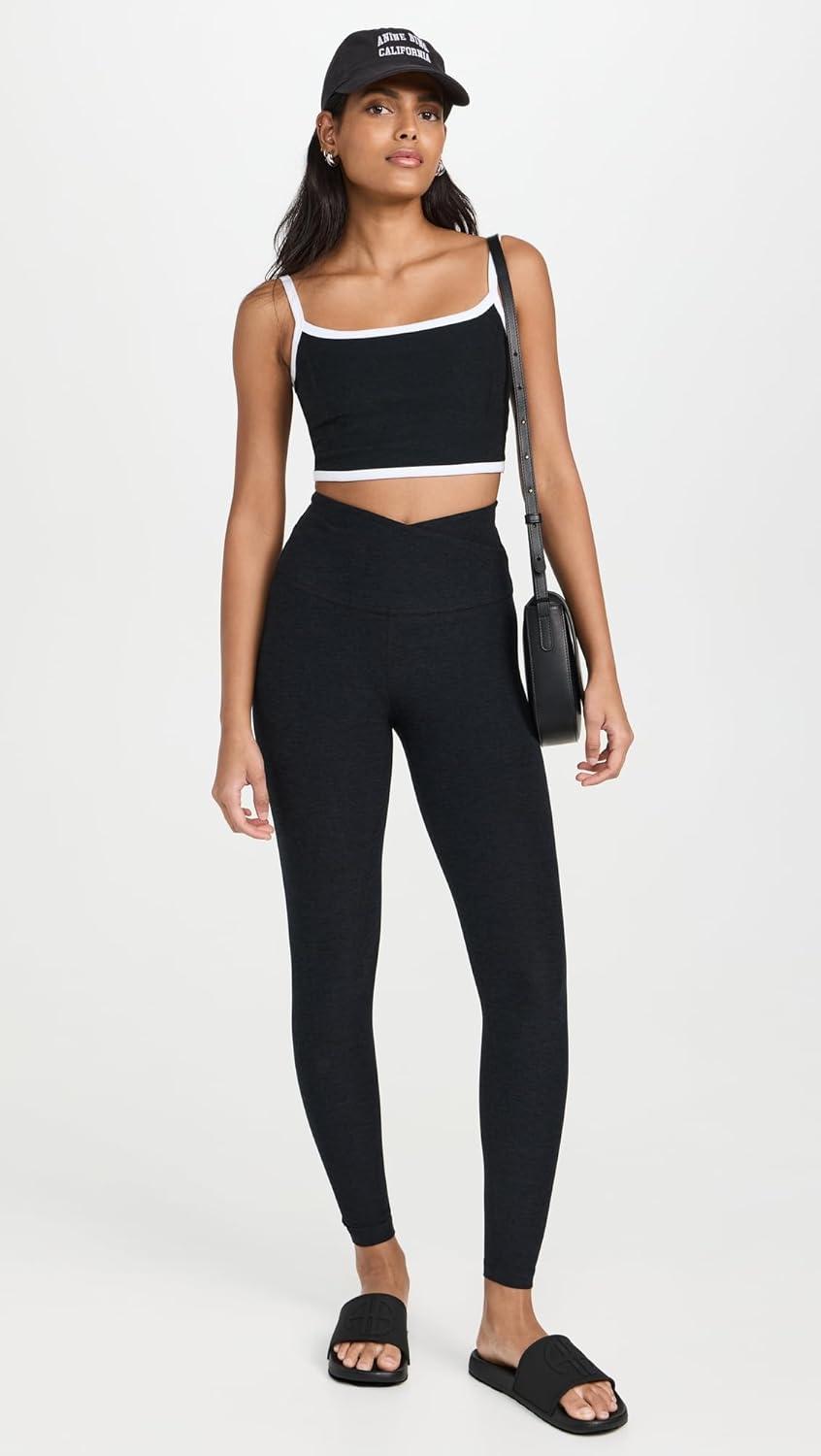 imageBeyond Yoga Womens Spacedye at Your Leisure High Waisted Midi LeggingDarkest Night