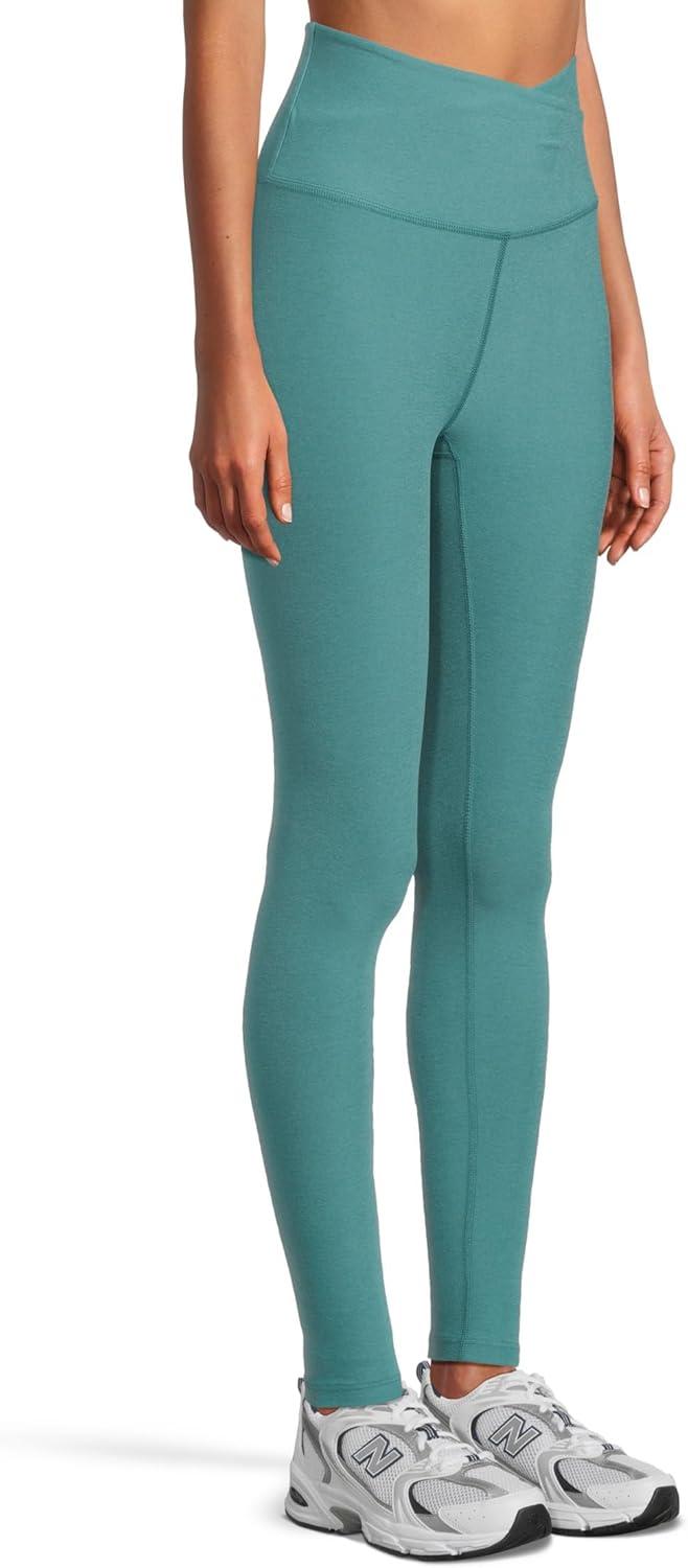 imageBeyond Yoga Womens Spacedye at Your Leisure High Waisted Midi LeggingDeep Aqua Heather
