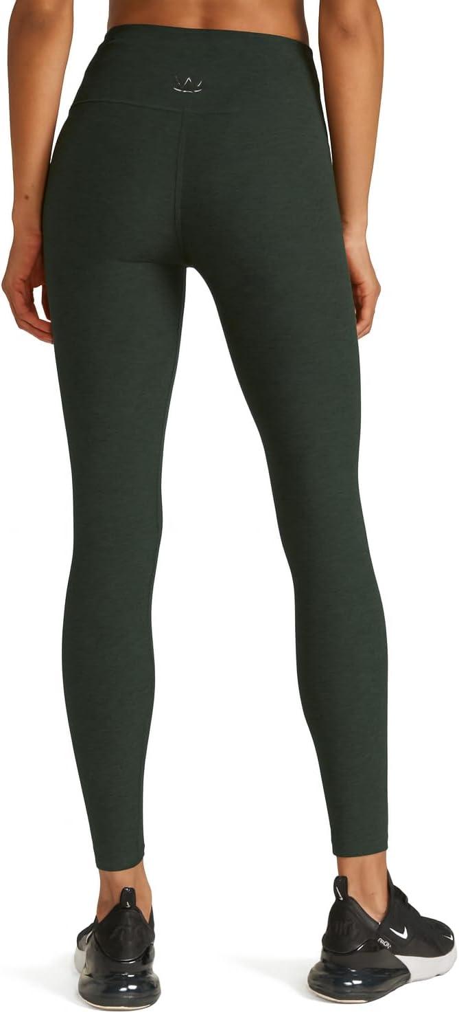 imageBeyond Yoga Womens Spacedye at Your Leisure High Waisted Midi LeggingMidnight Green Heather