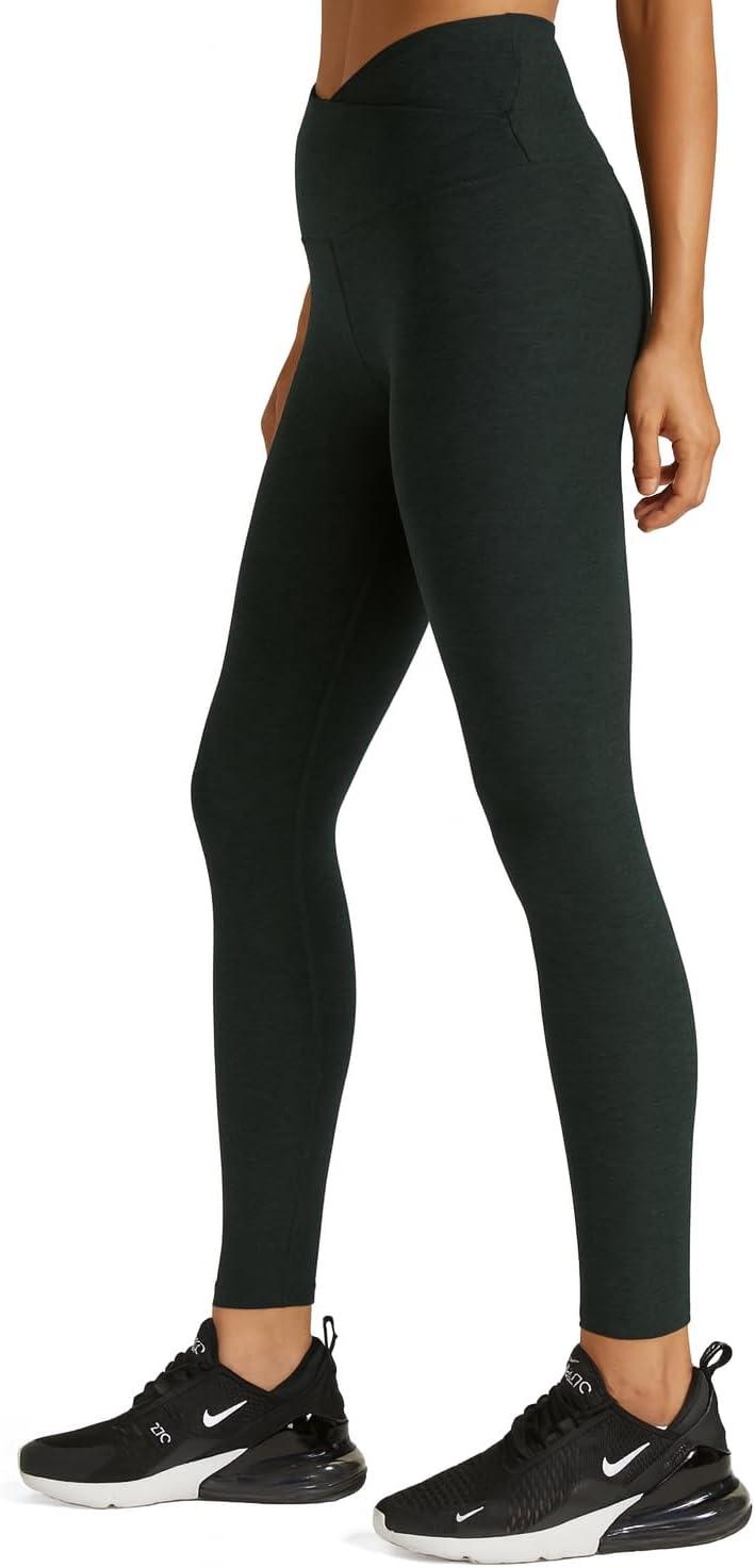 imageBeyond Yoga Womens Spacedye at Your Leisure High Waisted Midi LeggingMidnight Green Heather