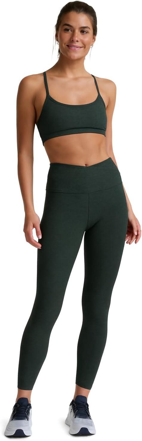 imageBeyond Yoga Womens Spacedye at Your Leisure High Waisted Midi LeggingMidnight Green Heather