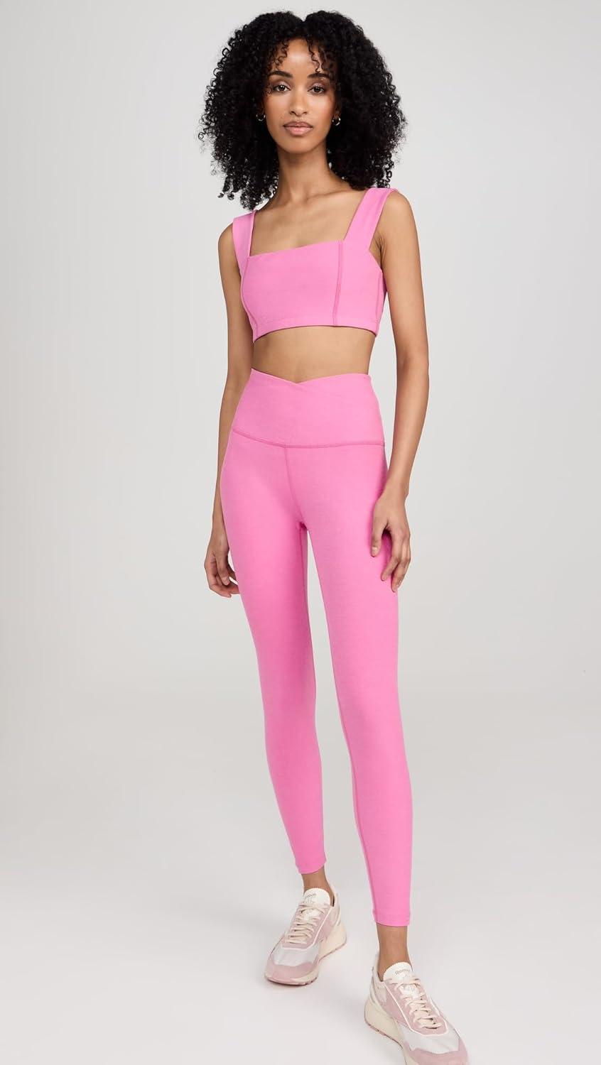 imageBeyond Yoga Womens Spacedye at Your Leisure High Waisted Midi LeggingPink Bloom Heather