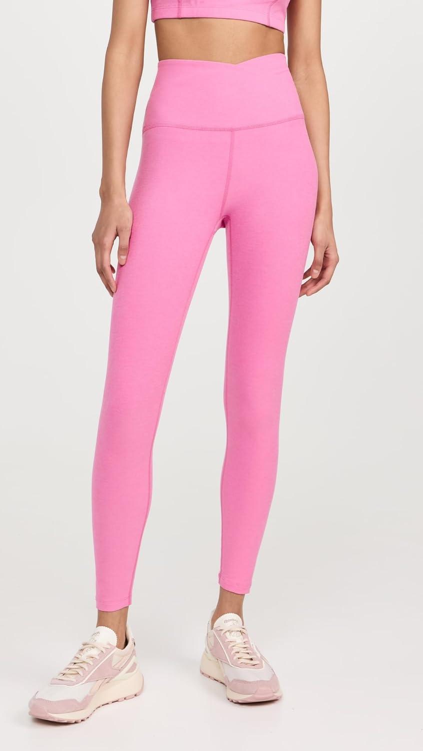 imageBeyond Yoga Womens Spacedye at Your Leisure High Waisted Midi LeggingPink Bloom Heather