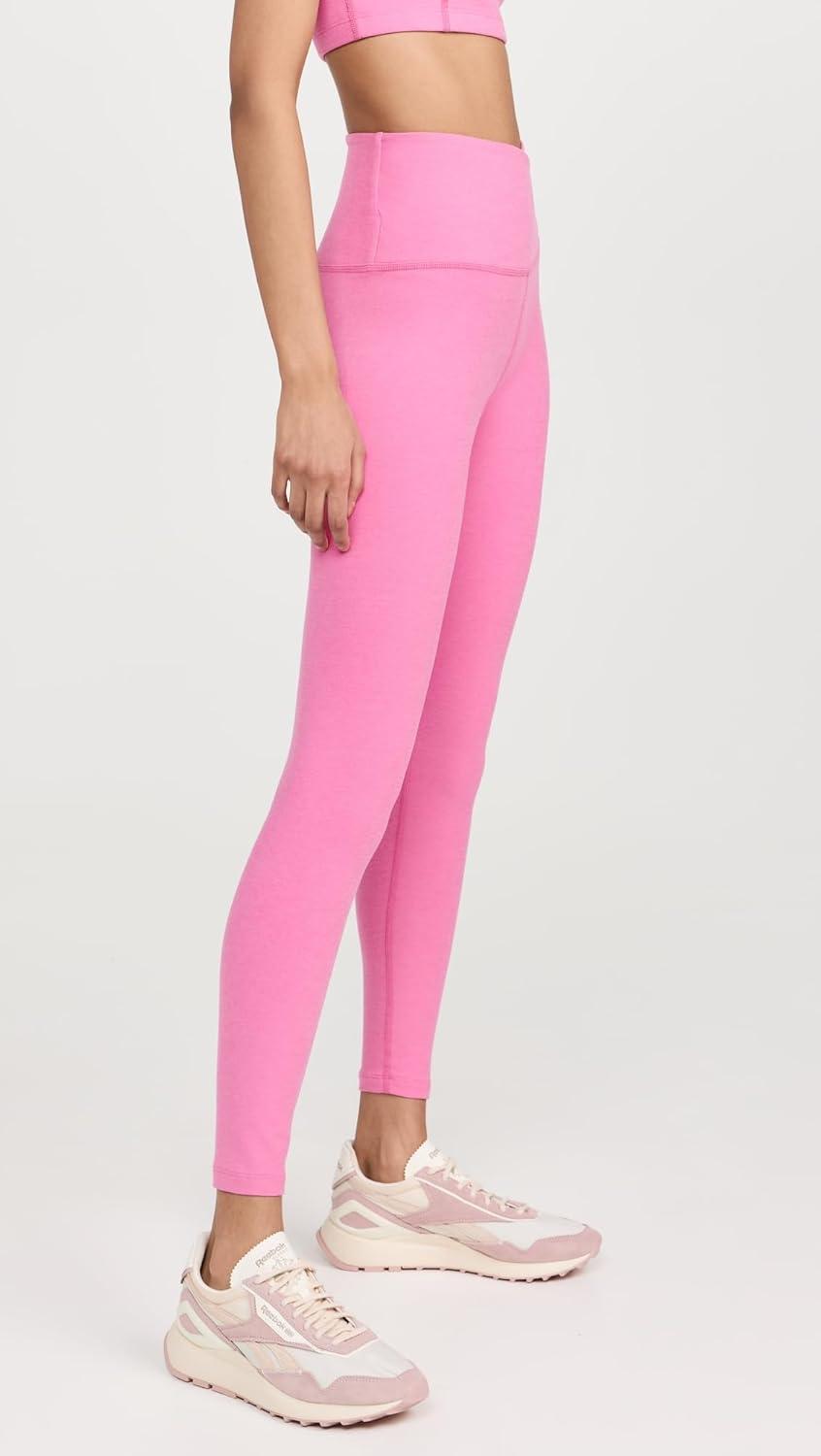 imageBeyond Yoga Womens Spacedye at Your Leisure High Waisted Midi LeggingPink Bloom Heather