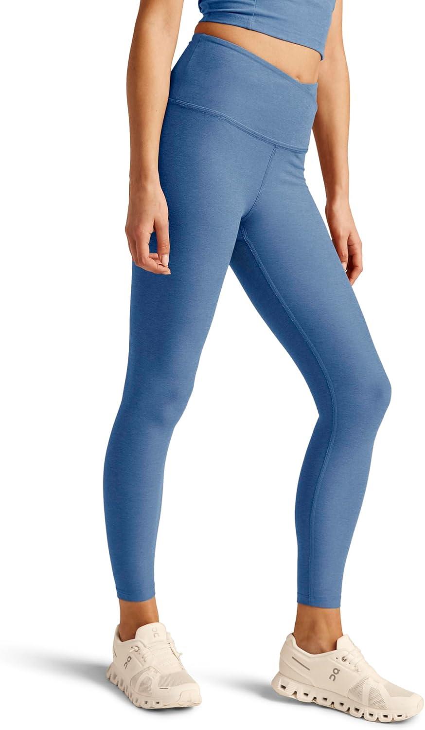 imageBeyond Yoga Womens Spacedye at Your Leisure High Waisted Midi LeggingSky Blue Heather