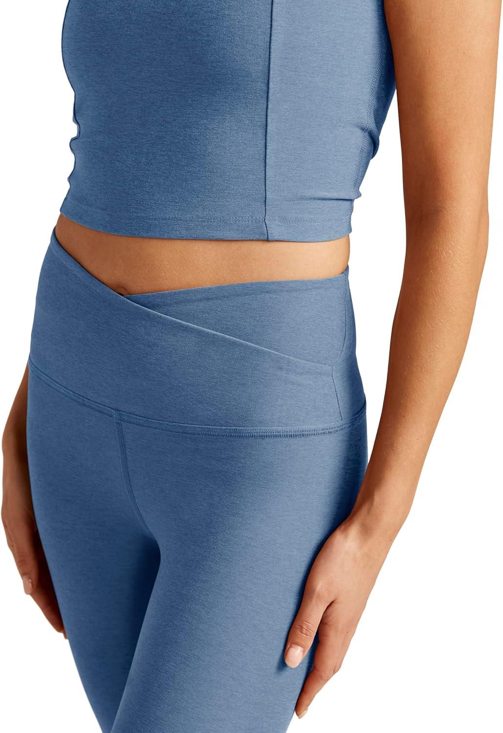 imageBeyond Yoga Womens Spacedye at Your Leisure High Waisted Midi LeggingSky Blue Heather