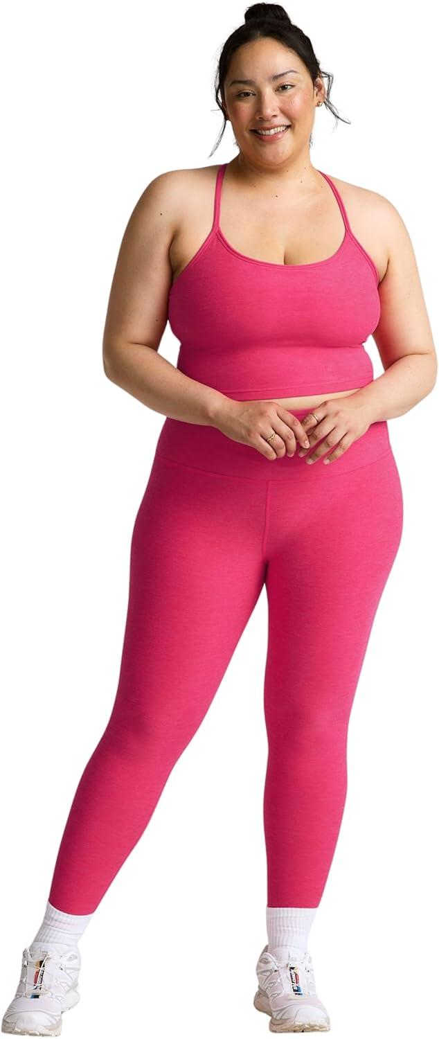 imageBeyond Yoga Womens Spacedye at Your Leisure High Waisted Midi LeggingVivid Pink Heather
