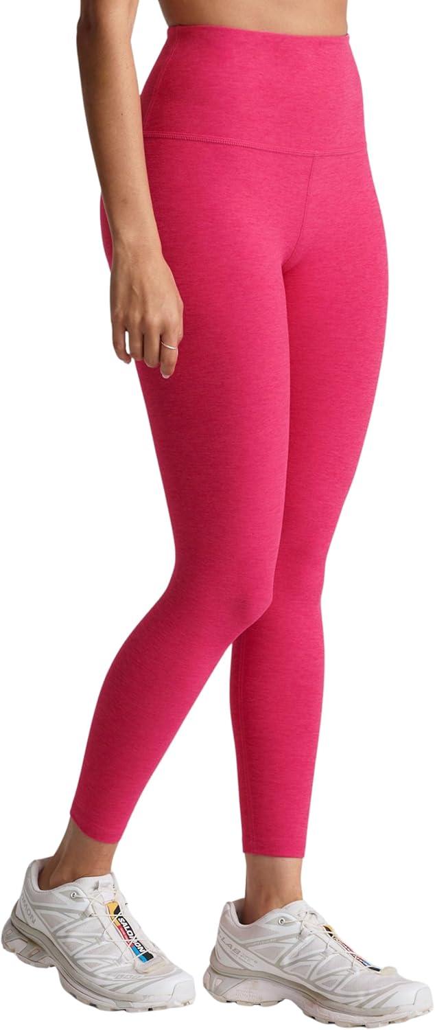 imageBeyond Yoga Womens Spacedye at Your Leisure High Waisted Midi LeggingVivid Pink Heather