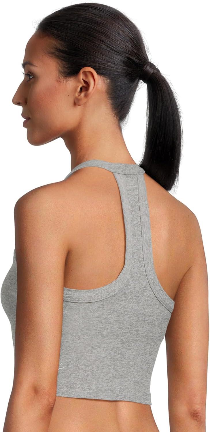 imageBeyond Yoga Womens Spacedye on The Up Cropped TankSilver Mist