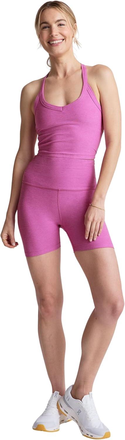 imageBeyond Yoga Womens Spacedye on The Up Cropped TankSunset Violet Heather