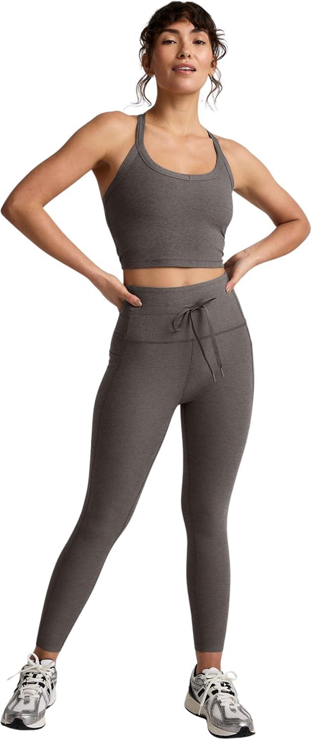 imageBeyond Yoga Womens Spacedye on The Up Cropped TankTrue Gray Heather