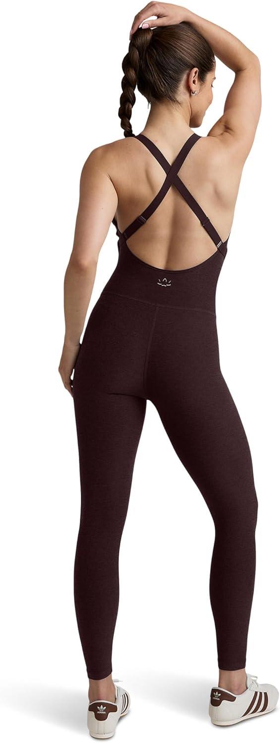 imageBeyond Yoga womens Spacedye Play the Angles BodysuitDark Chocolate Heather