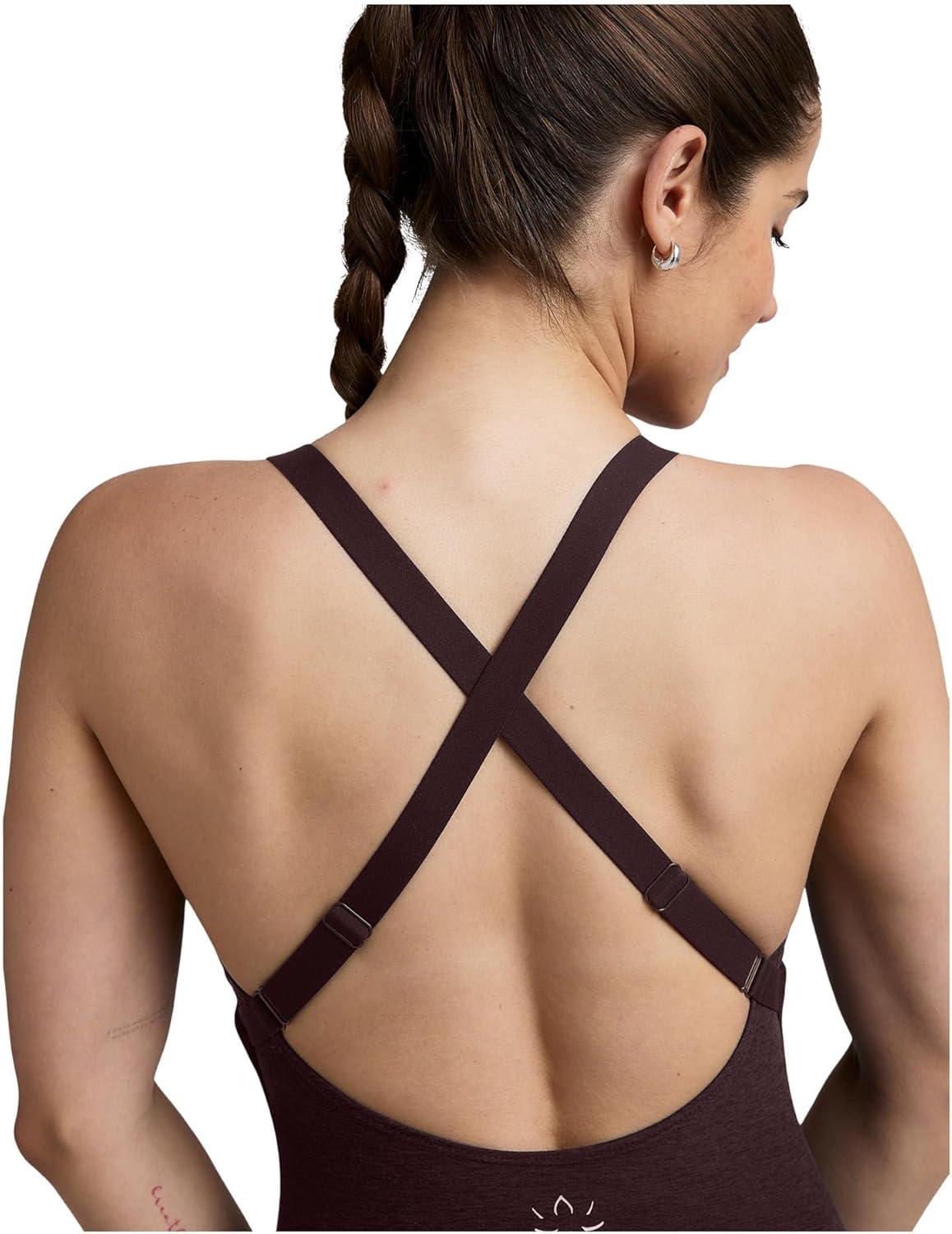 imageBeyond Yoga womens Spacedye Play the Angles BodysuitDark Chocolate Heather